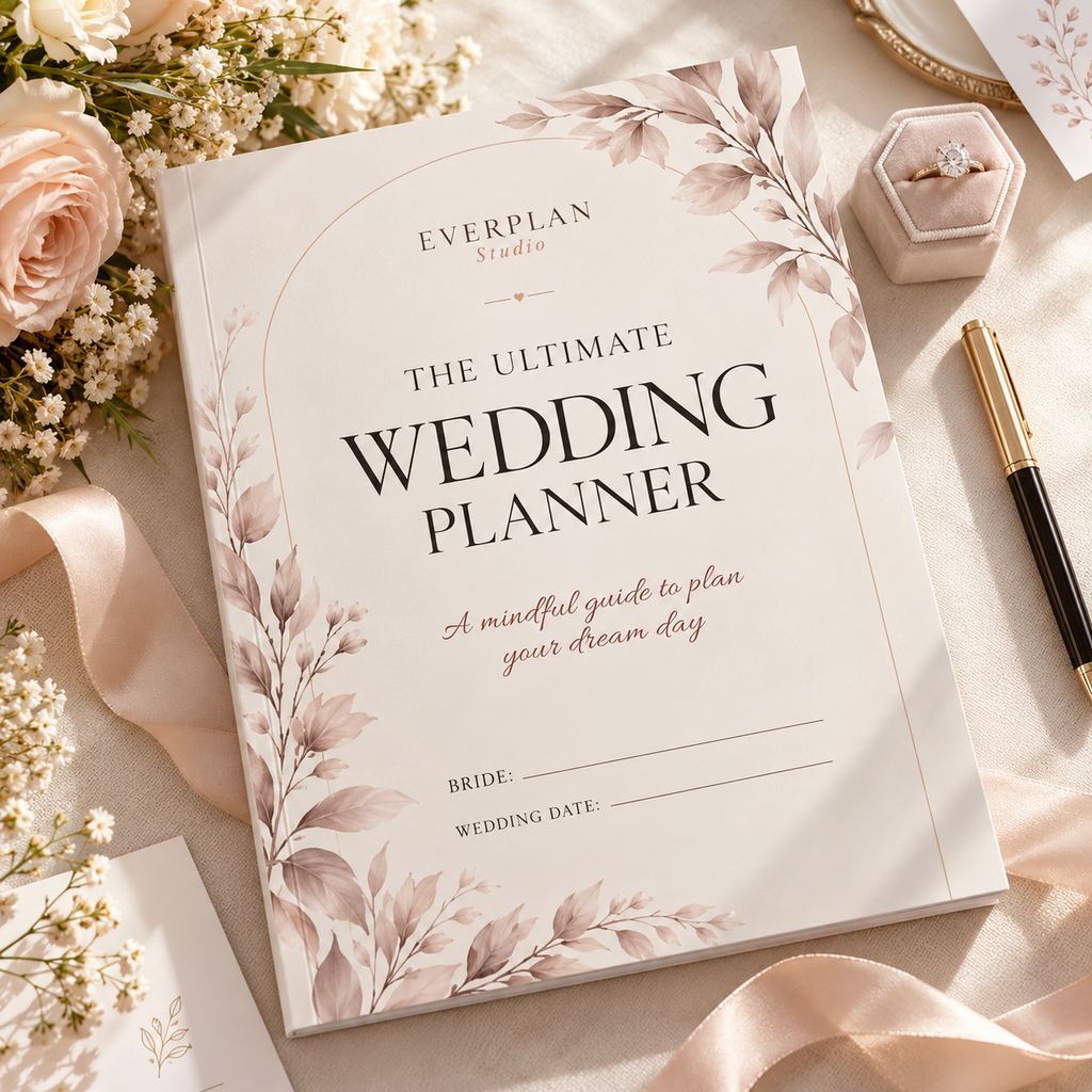 The Ultimate Wedding Planner Canva Bundle | 10 Editable Templates + 4 Bonuses